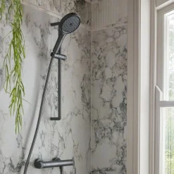 Vado Safari Leverless Exposed Thermostatic Bar Shower Valve with Easyfit Brackets