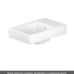 Vado Safari 400mm Fluted Cloakroom Wall Hung Vanity Unit & Basin