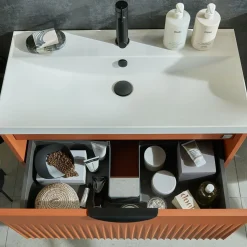 Vado Safari 800mm Fluted Floorstanding Vanity Unit & Basin