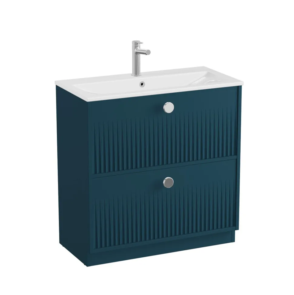 Vado Safari 800mm Fluted Floorstanding Vanity Unit & Basin