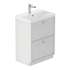 Vado Safari 600mm Fluted Floorstanding Vanity Unit & Basin