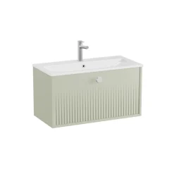 Vado Safari 800mm Fluted Wall Hung Vanity Unit & Basin