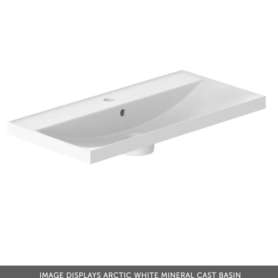 Vado Safari 800mm Fluted Wall Hung Vanity Unit & Basin