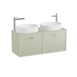 Vado Safari 1000mm Fluted Wall Hung Vanity Unit & Worktop