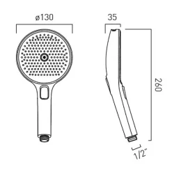Vado Safari Multi Function Shower Handset