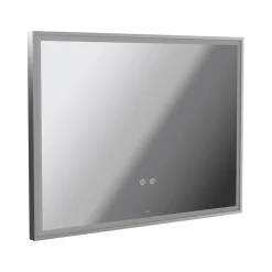 Vado Safari Rectangular Illuminated Mirror with Demister Pad & Colour Change LEDs - 800 x 600mm