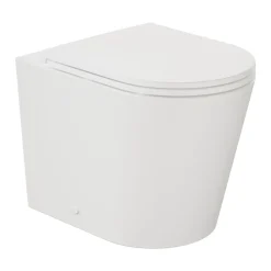 Vado Safari Round Back to Wall Toilet & Soft Close Slimline Seat - Matt Finish