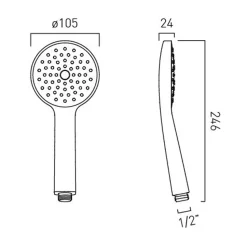 Vado Safari Shower Handset
