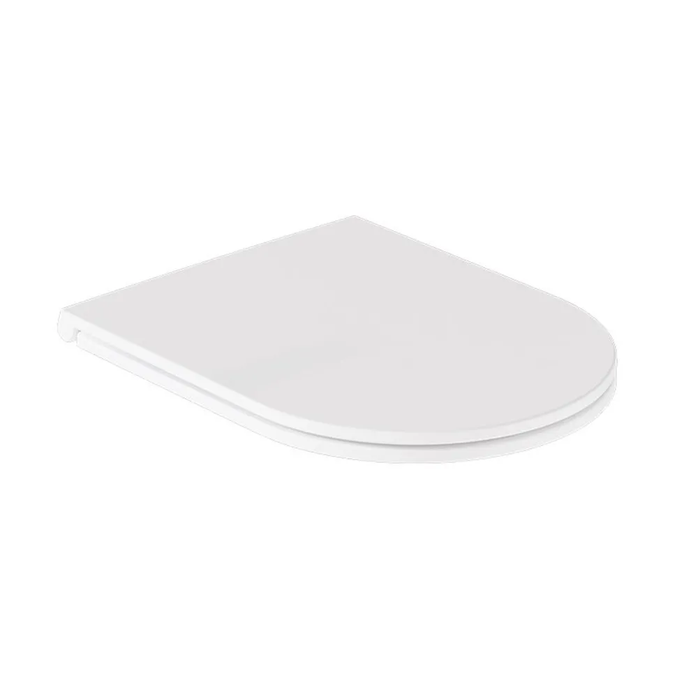 Vado Safari Slimline Soft Close Round Toilet Seat for Back to Wall Toilet