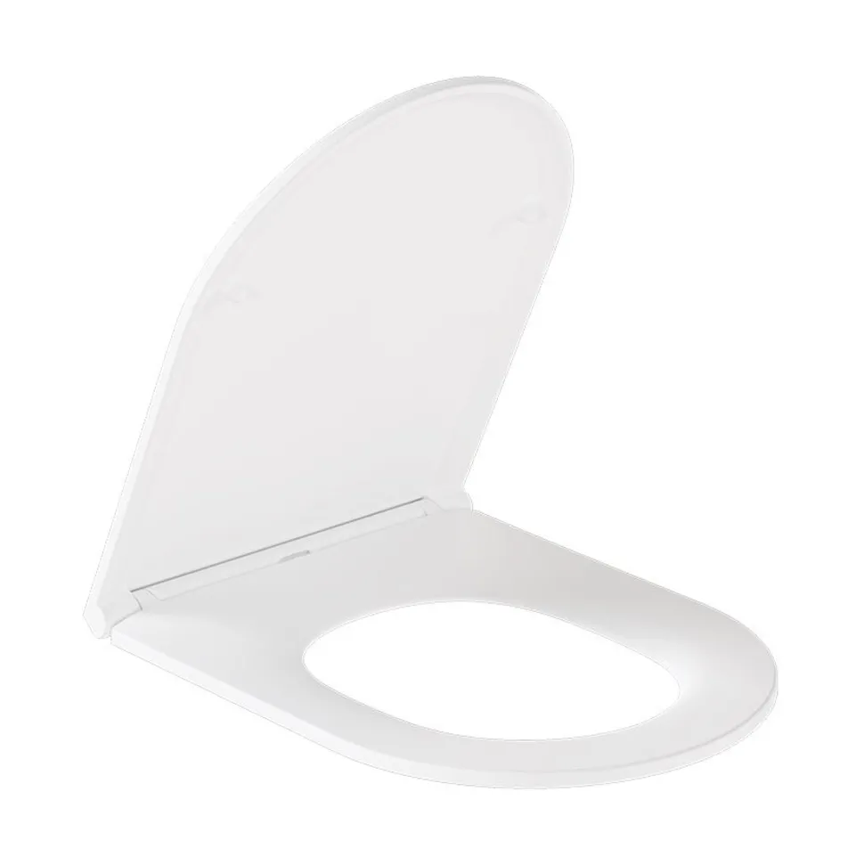 Vado Safari Slimline Soft Close Round Toilet Seat for Back to Wall Toilet