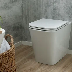Vado Safari Square Back to Wall Toilet & Soft Close Slimline Seat