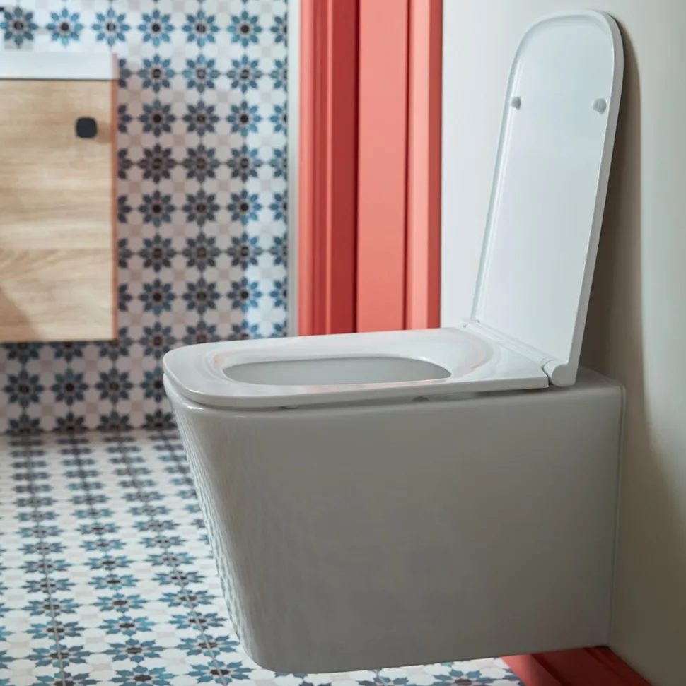 Vado Safari Square Wall Hung Toilet & Soft Close Slimline Seat