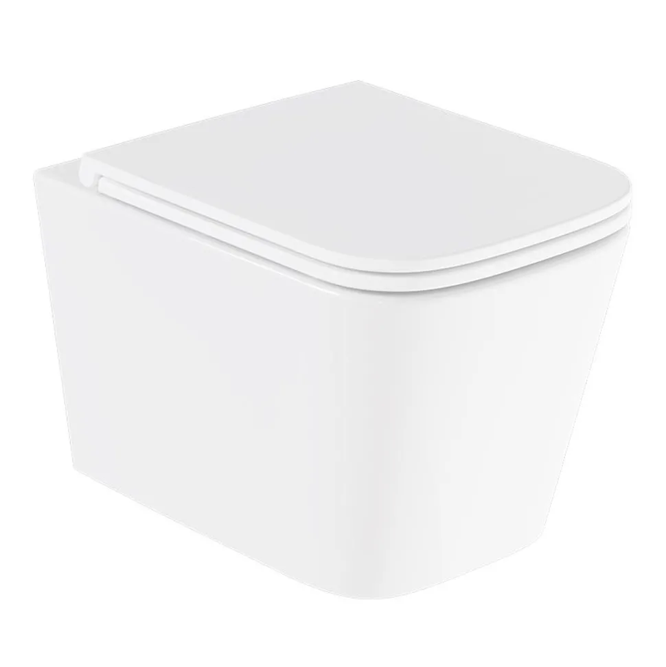 Vado Safari Square Wall Hung Toilet & Soft Close Slimline Seat