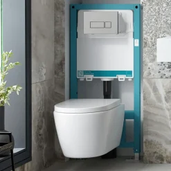 Vado Short 835mm Frame & Cistern with Adjustable Height