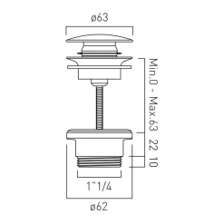 Vado Universal Basin Waste
