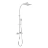 Vado Velo Aquablade Square Thermostatic Shower Valve with Diverter & Rigid Riser Kit