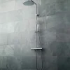 Vado Velo Thermostatic Shower Valve with Rigid Riser, Shower Head & Handset