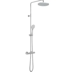 Vado Velo Thermostatic Shower Valve with Rigid Riser, Shower Head & Handset