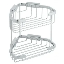 Vado Wall Mounted Large Double Triangular Corner Basket
