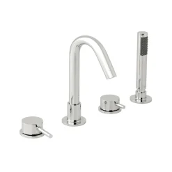 Vado Zoo Deck Mounted 4 Hole Single Lever Bath Shower Mixer