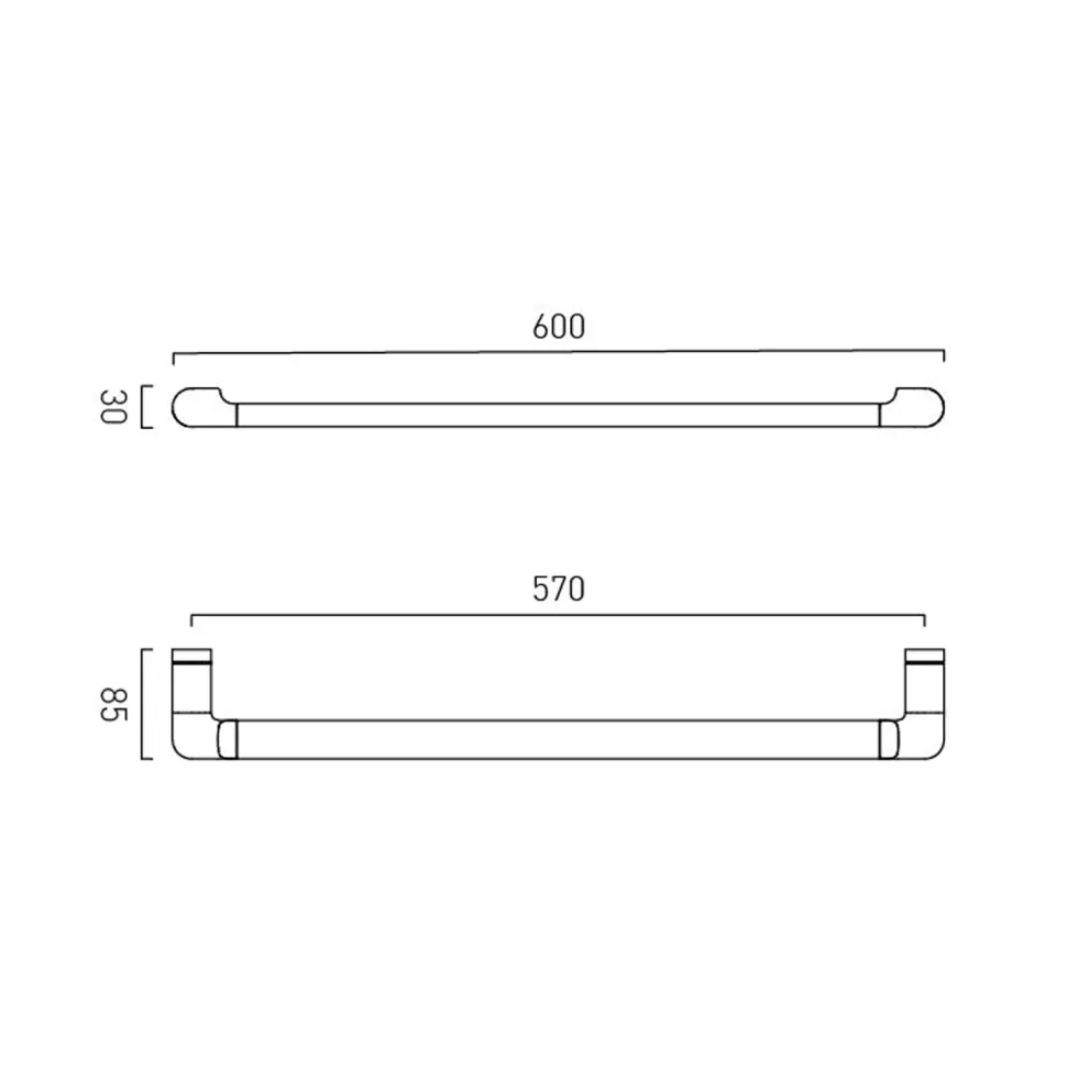 Vado Zoo Single Towel Rail