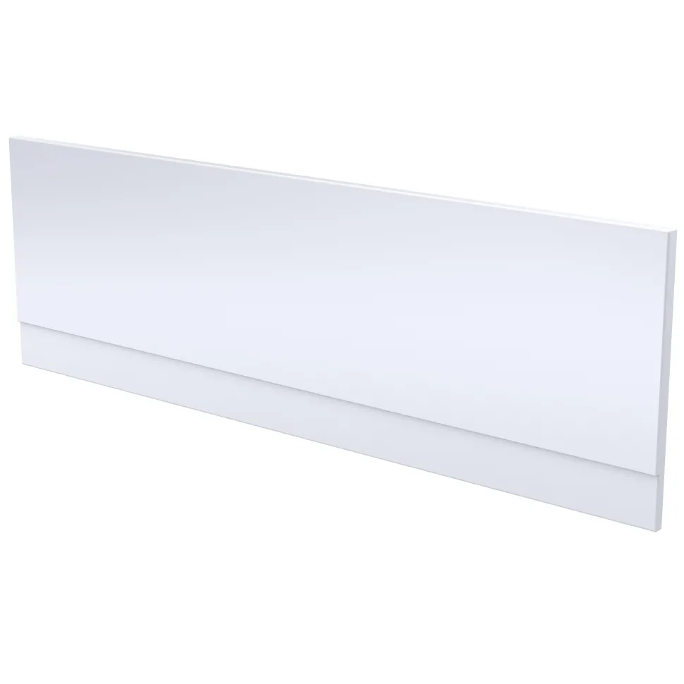 Vellamo Acrylic Straight Gloss White Front Bath Panel