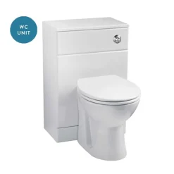 Vellamo Alpine 950mm 1 Door Combination Basin & Toilet Suite - Gloss White
