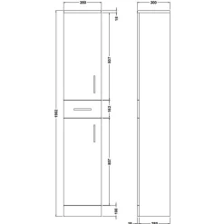 Vellamo Alpine Tall Storage Cabinet