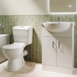 Vellamo Alpine Toilet & Vanity Unit Bathroom Suite