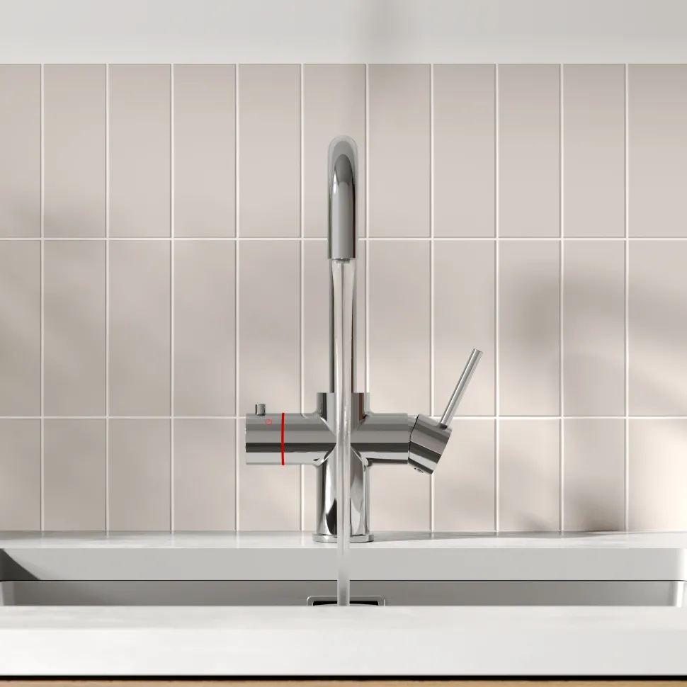 Vellamo Altair 3-in-1 Instant Boiling Water Tap with Boiler & Filter