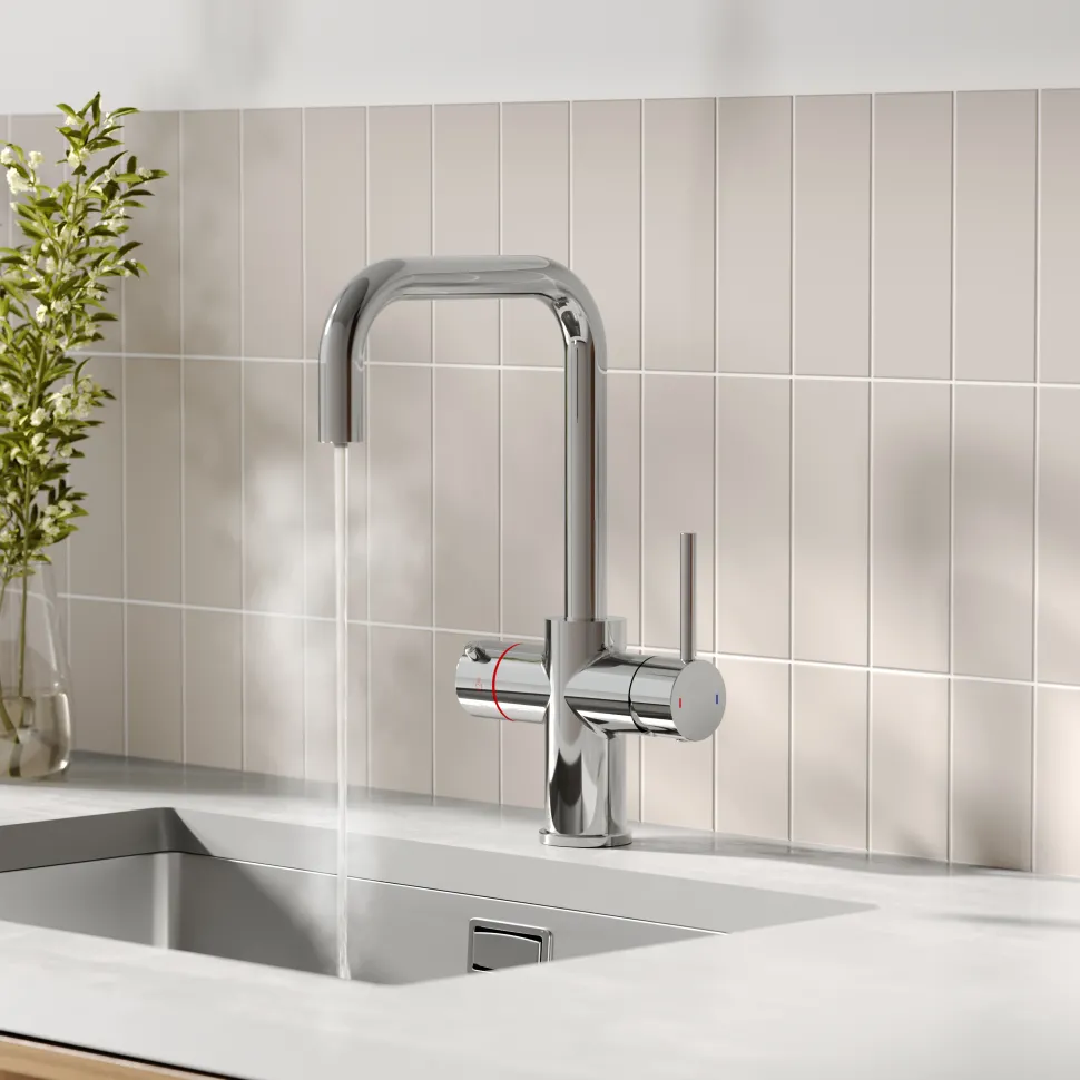 Vellamo Altair 3-in-1 Instant Boiling Water Tap with Boiler & Filter