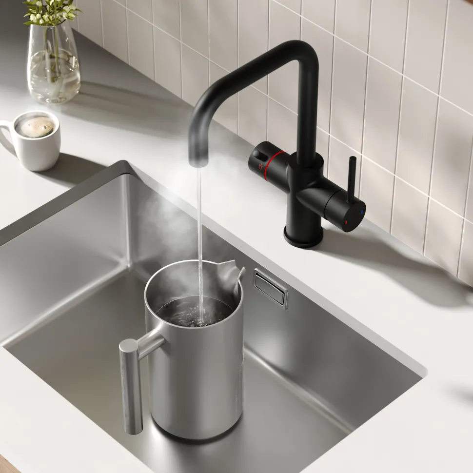 Vellamo Altair 3-in-1 Instant Boiling Water Tap with Boiler & Filter
