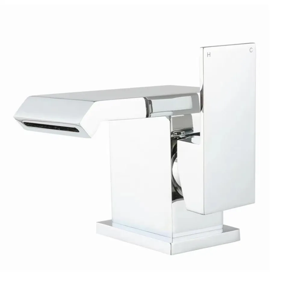 Vellamo Angel Waterfall Mono Basin Mixer with Clicker Waste