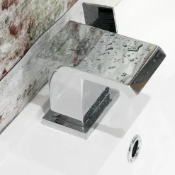 Vellamo Angel Waterfall Mono Basin Mixer with Clicker Waste
