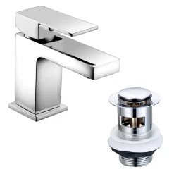 Vellamo Aspire Basin Mixer Tap & Waste