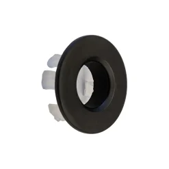 Vellamo Aspire 1100mm 2 Door Combination Basin & Toilet Unit with Matt Black Handles & Overflow Cover - Matt Grey