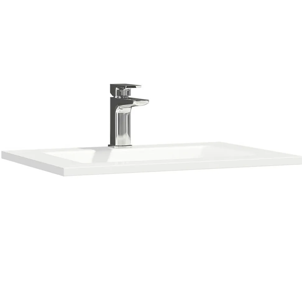 Vellamo Aspire 600mm Floorstanding 2 Door Vanity Unit & Thin Ceramic Basin