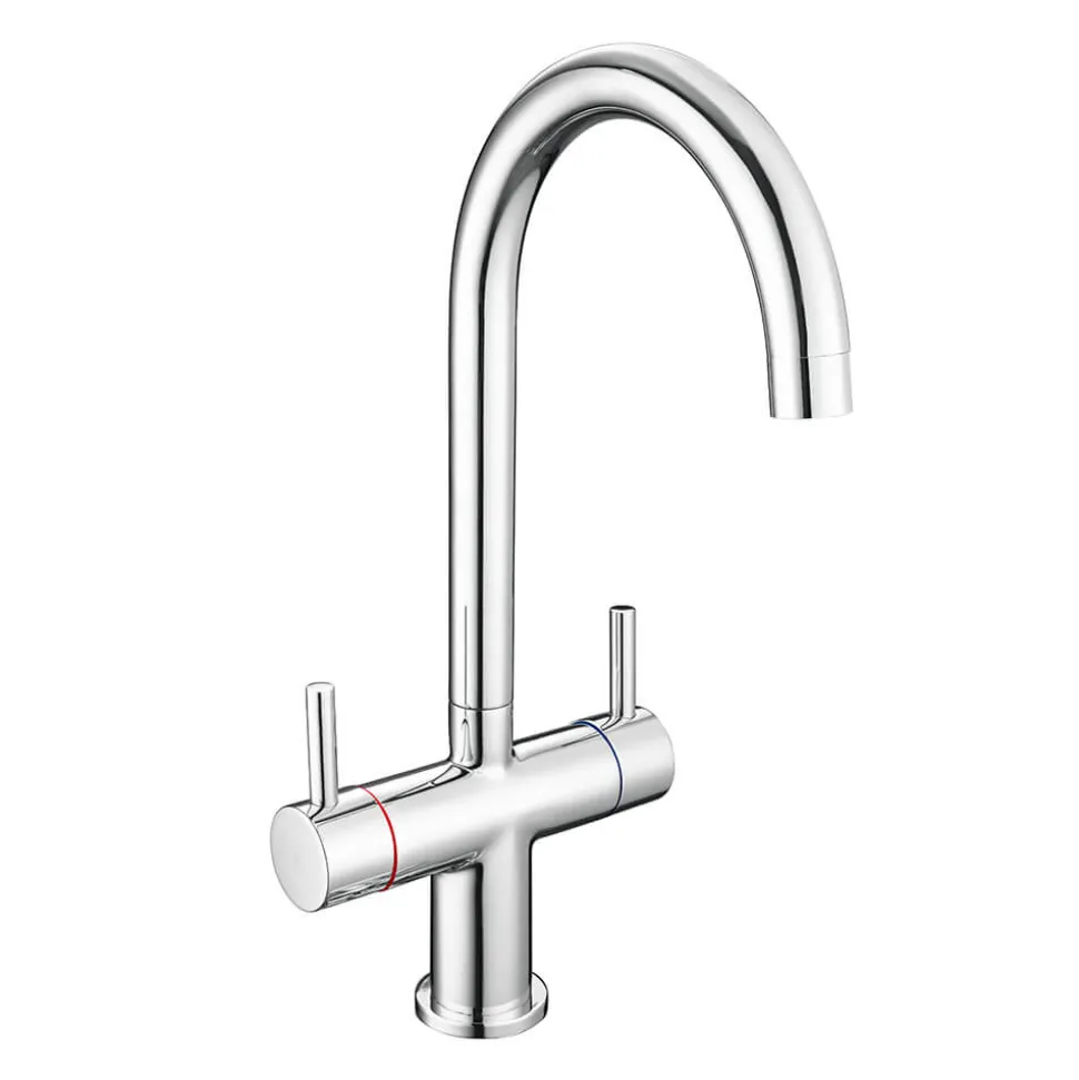 Vellamo Caspian Dual Lever Mono Kitchen Mixer