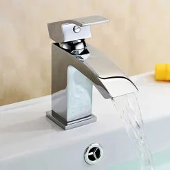 Vellamo City Chrome Mini Basin Mixer Tap & Waste