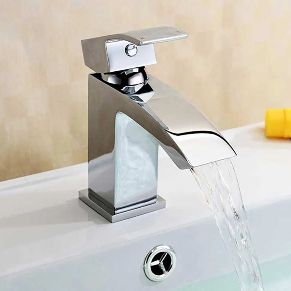 Vellamo City Chrome Mini Basin Mixer Tap & Waste