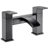 Vellamo City Deck Mounted Bath Filler - Matt Black