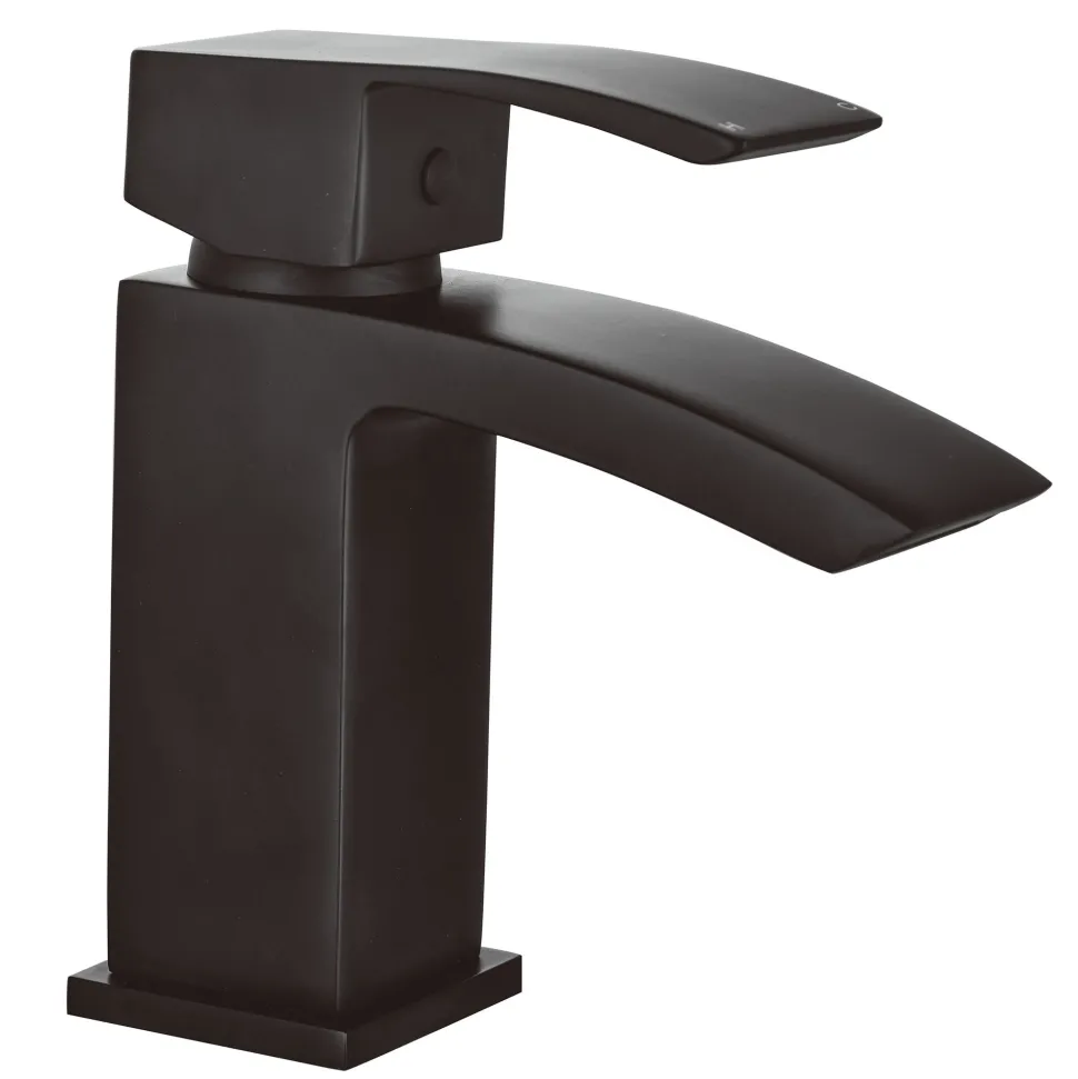 Vellamo City Matt Black Mini Cloakroom Basin Tap & Waste