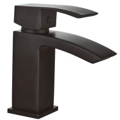 Vellamo City Matt Black Mini Cloakroom Basin Tap & Waste