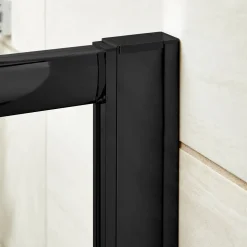 Vellamo City Matt Black 1900mm Shower Enclosure Profile Extension Kit