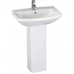 Vellamo City 600mm Full Pedestal & Basin