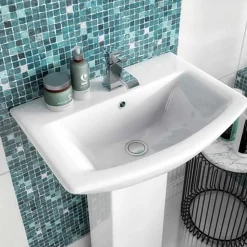 Vellamo City 600mm Full Pedestal & Basin