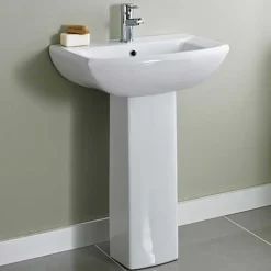 Vellamo City 600mm Full Pedestal & Basin