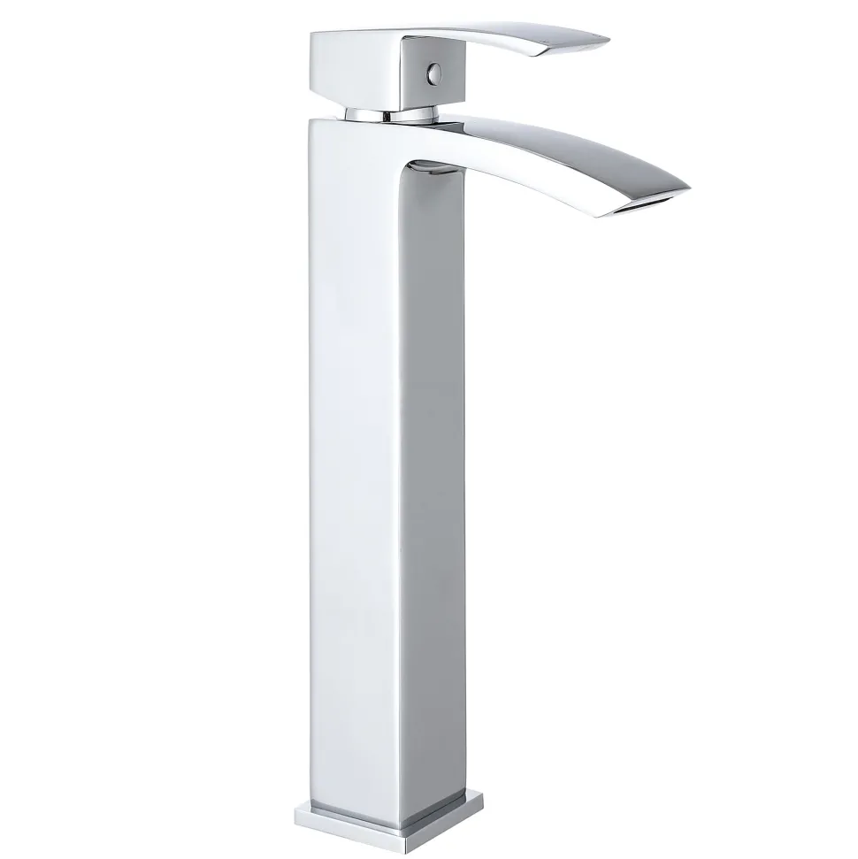 Vellamo City Tall Chrome High Rise Basin Tap