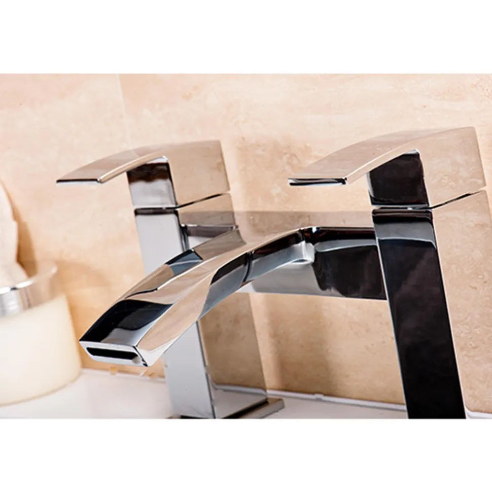 Vellamo City Waterfall Basin Mixer & Bath Filler Value Pack