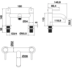 Vellamo Connect Complete Bathroom Suite with Shower Bath